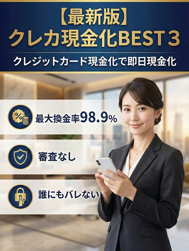 [2025年最新版] クレジットカード現金化 おすすめBEST3